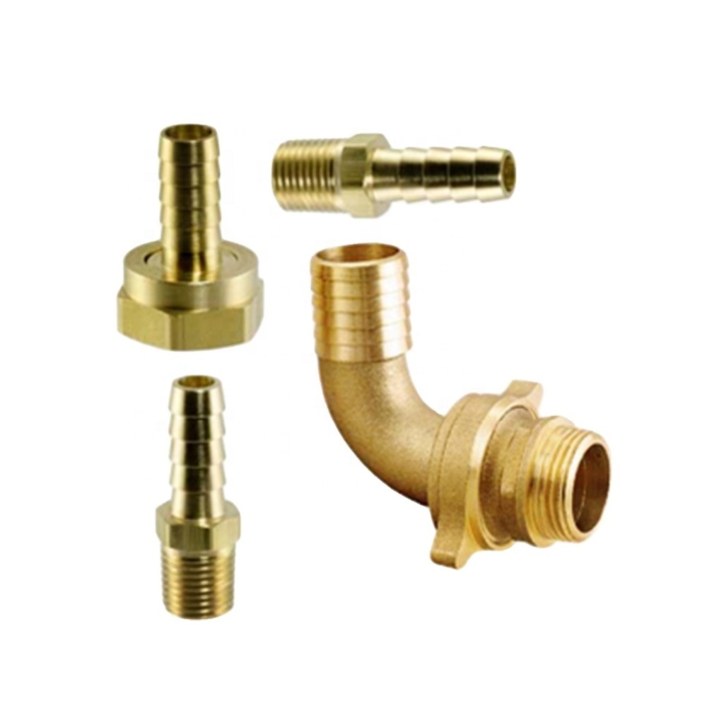 OEM cnc turning copper bronze aluminum titanium stainless brass fittings plumbing,brass pipe fitting pex,brass nipple fittings