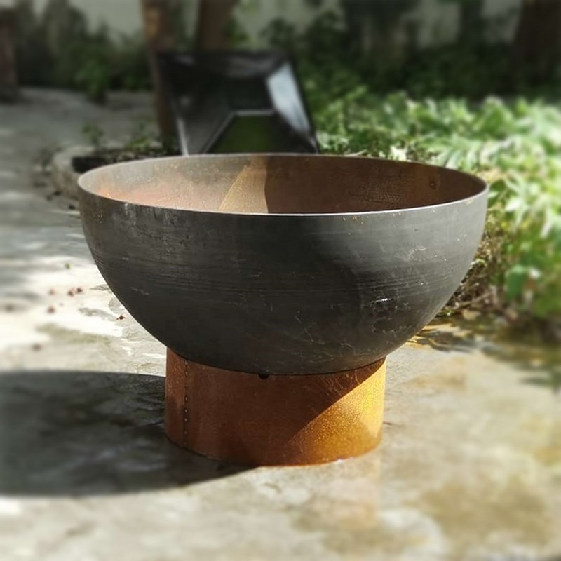 Outdoor Camping Firepit Rustic Wood Burning Garden Metal Brasero Exterior Firepit Bowl Funiture Sphere Mini Fire Pit Corten