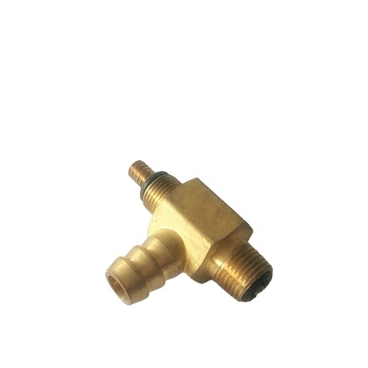 Factory supply forging cnc turning brass fitting hex custom cnc machining brass hose fittings