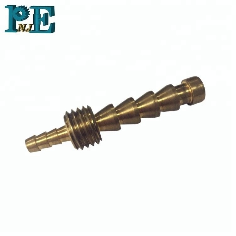 Factory supply forging cnc turning brass fitting hex custom cnc machining brass hose fittings