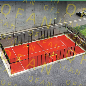 Qfan Factory Wholesale High Quality Panoramic Tennis Court acrylic, tartan and artificial turf floor