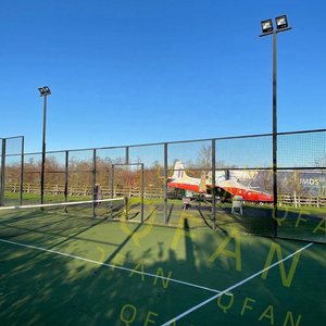 QFAN Factory Price Panoramic Padel Tennis Court with Covers for Rainproof With 15mm Turf Imported Taiwan