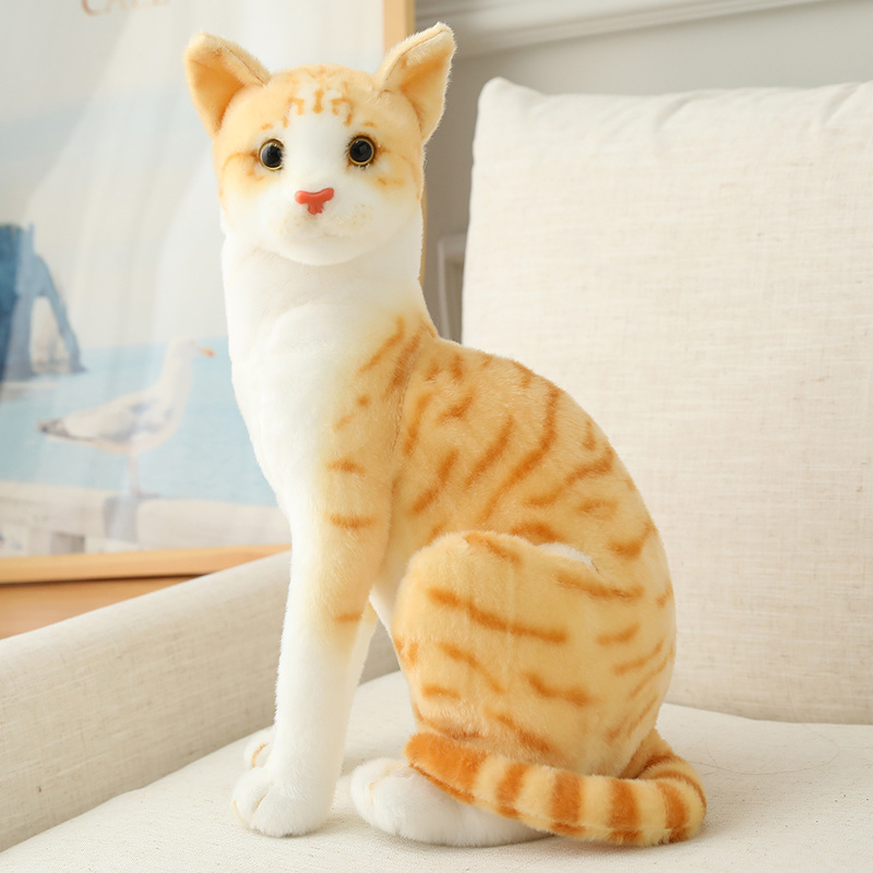 Big Sizes stuffed animal toys Cute Cat Plushie Sofa Cushion home decoration Soft Long body cat shape hugging plush pillow