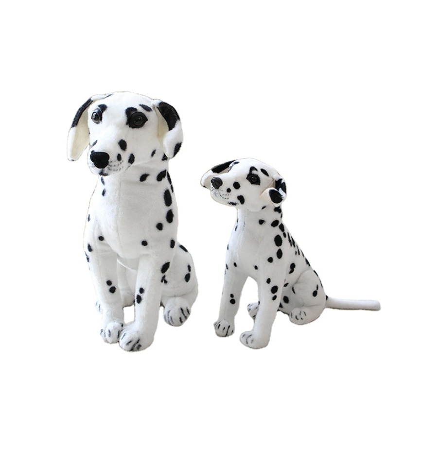 30/40/50/60/75/90/110/120/130/170cm Factory Low MOQ Custom Realistic Dalmatian Soft Stuffed Animal Plush White  Spotty Dog Toy