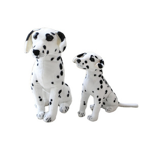 30/40/50/60/75/90/110/120/130/170cm Factory Low MOQ Custom Realistic Dalmatian Soft Stuffed Animal Plush White  Spotty Dog Toy