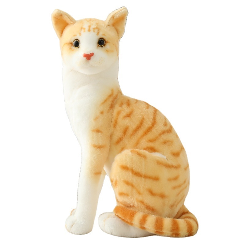 New Design Cute Stuffed Animal Five Color Cat Soft Peluches Cat Gato Plush Toy