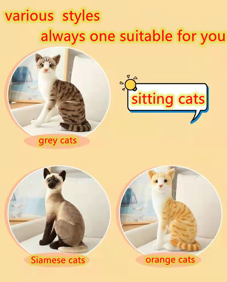 New style Baby Kids Toys Soft Cat Big Hugging Plush Pillow Cartoon Long Cat Kitten Legs Pillow Sleeping Companion Bolster Toys