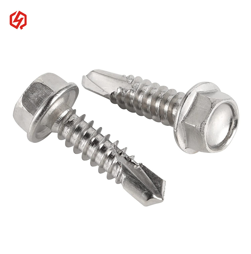 16mm - 63mm Stainless Steel Hex Head Self Drilling Screws HEX CAP SCREWS