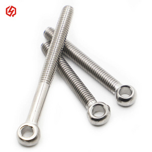 M3 M6 304 Stainless Steel Shoulder Lifting Fish Eye Bolts Ring Link Axle Screw