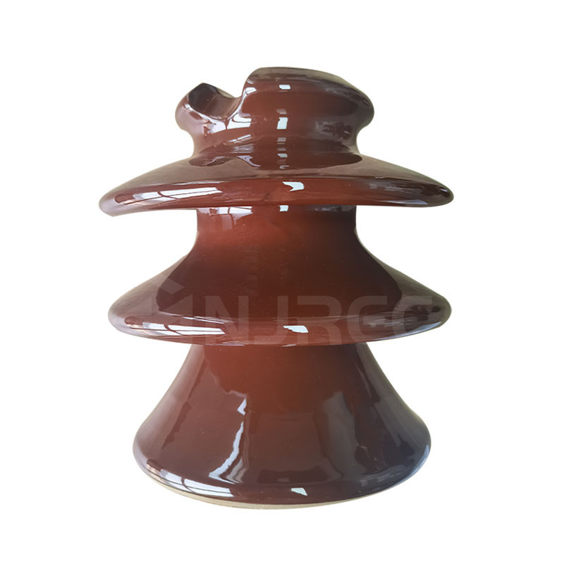 Anti Pollution ANSI 52-2 Pin Porcelain Ceramic Insulator for Transmission Line