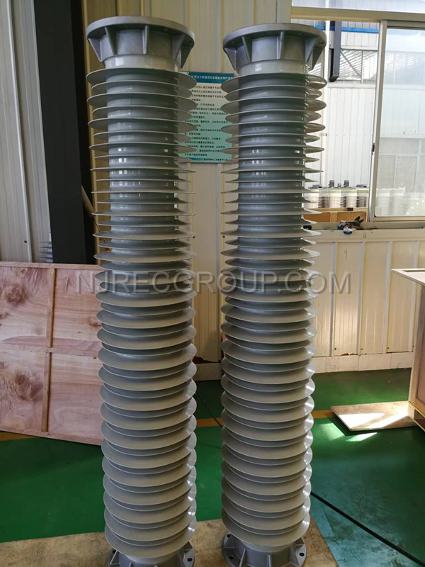 245KV Hollow Polymer Insulator 800KV Polymeric Horizontal Post Insulators