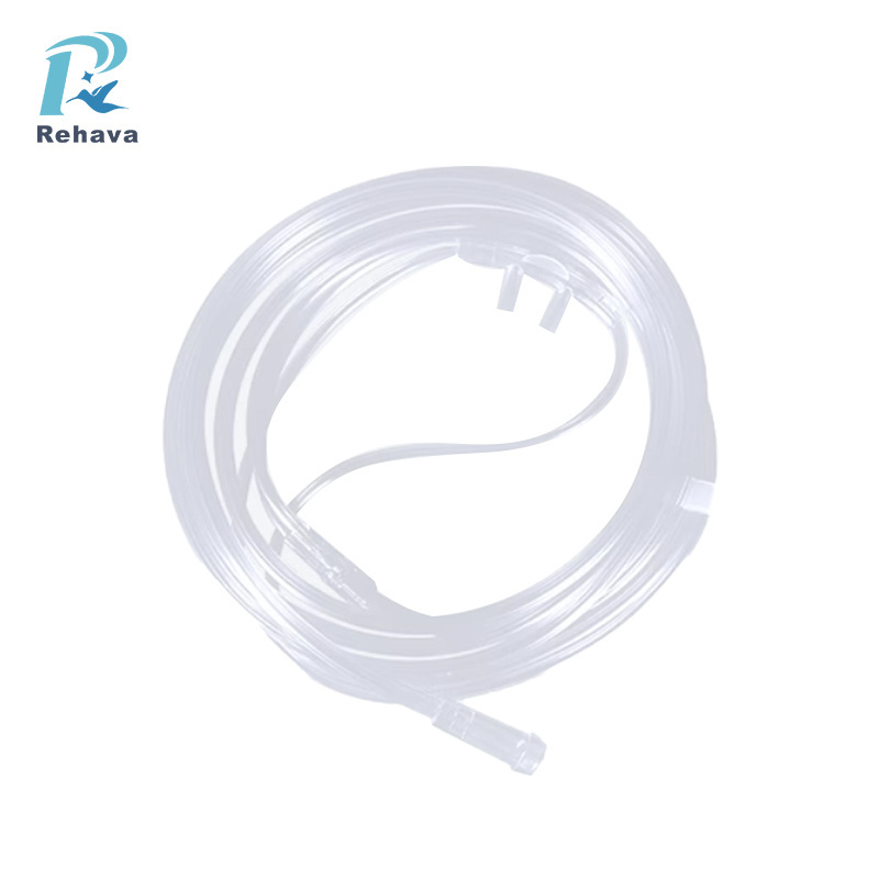 Disposable nasal oxygen tube Pvc Nasal Oxygen Cannula Tube With Clips