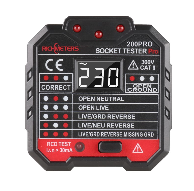 Factory Direct Sale Richmeters RM200PRO Socket Tester Electric Socket Tester For Household Safety (OEM  Available)