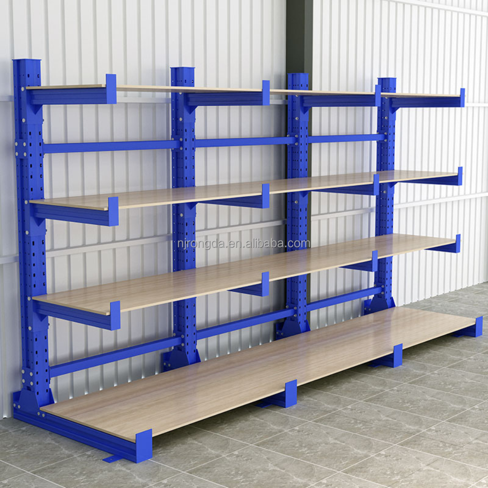 Heavy Duty Shelving Arm Racking System Single Side Based Metal Cantilever Rack