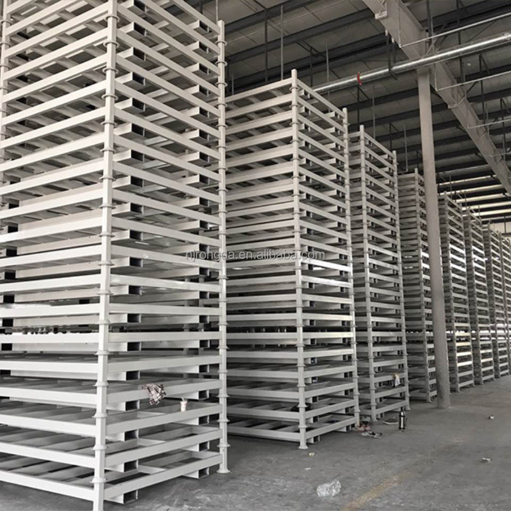 Nesting warehouse iron stackable pallet rack industry stacking frame