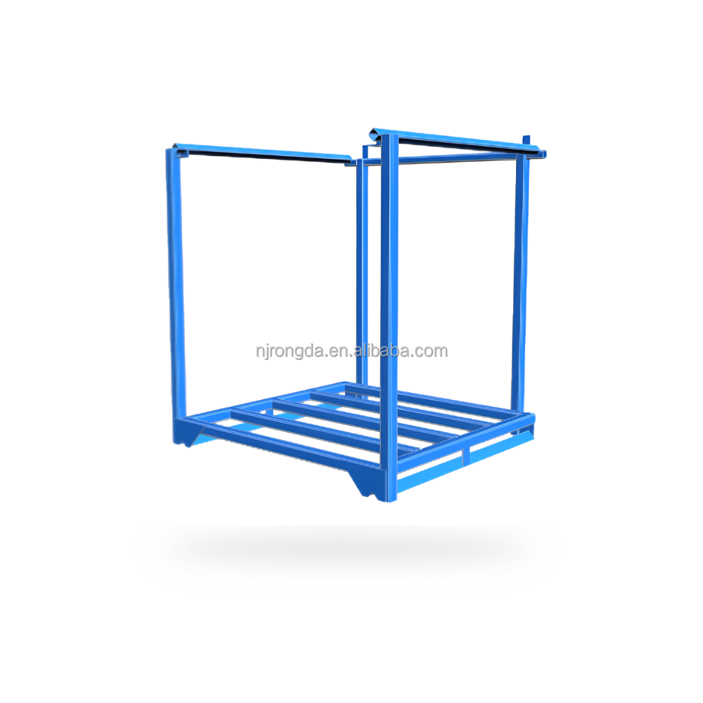 Stackable warehouse powder steel tyre stillage transport pallet tire racks storage system for industrial