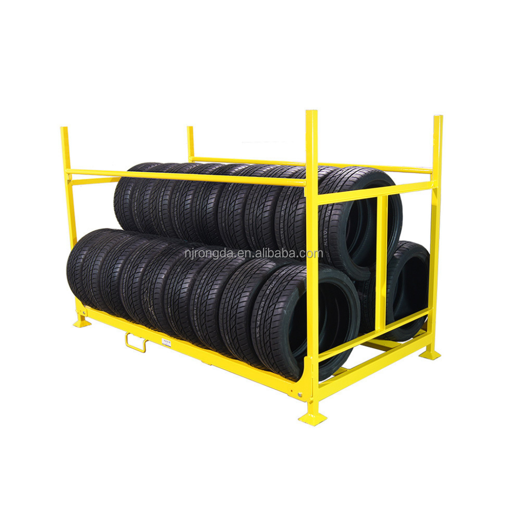 Nesting warehouse iron stackable pallet rack industry stacking frame