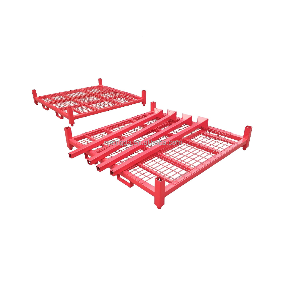 Stackable warehouse powder steel tyre stillage transport pallet tire racks storage system for industrial