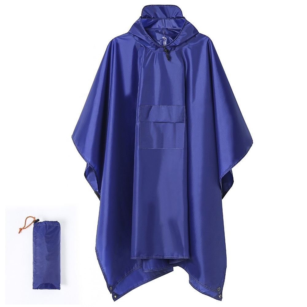 Three in one multifunctional Waterproof Raincoat Universal Backpack Poncho Impermeable Camping Hiking Rain Cape