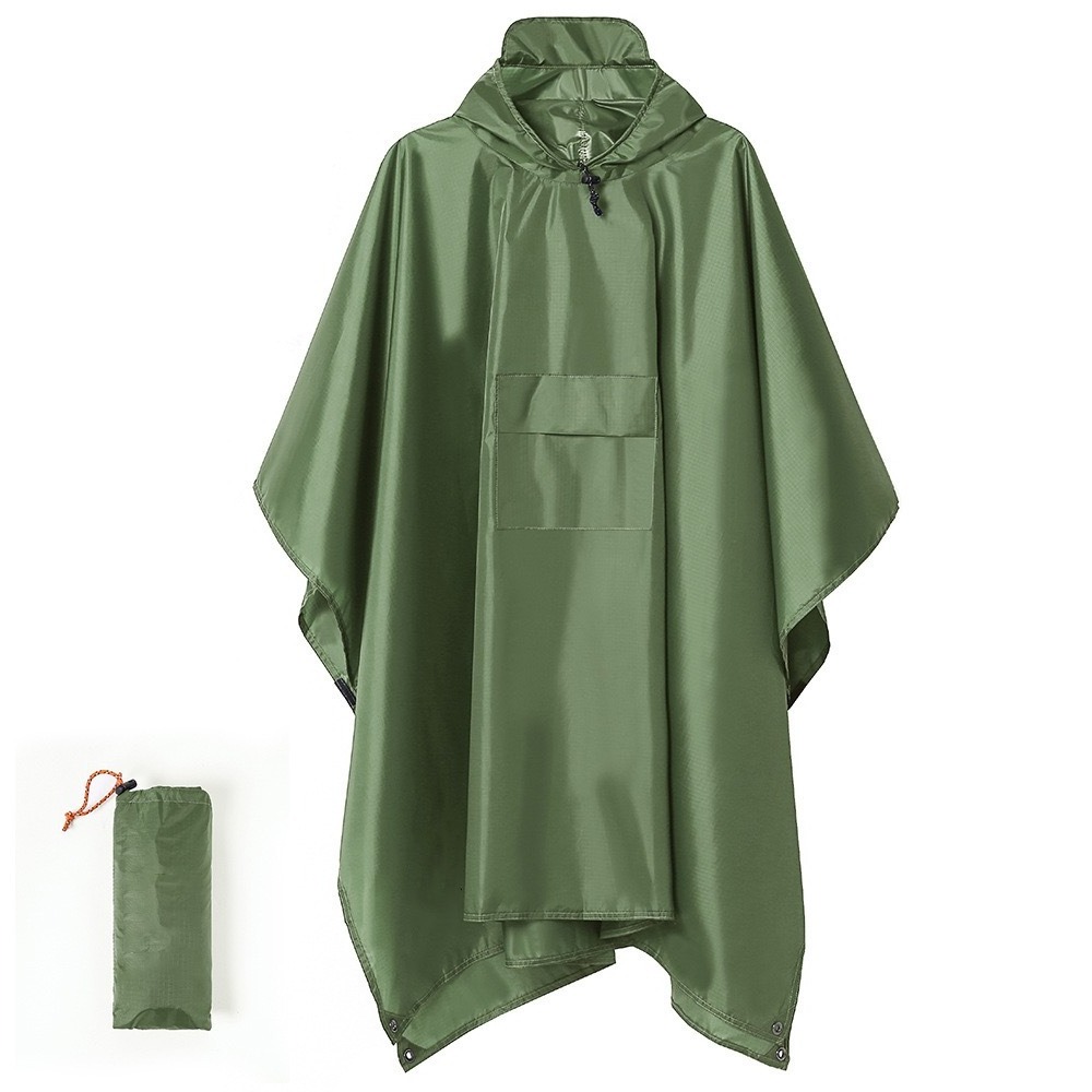 Three in one multifunctional Waterproof Raincoat Universal Backpack Poncho Impermeable Camping Hiking Rain Cape