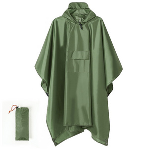 Three in one multifunctional Waterproof Raincoat Universal Backpack Poncho Impermeable Camping Hiking Rain Cape