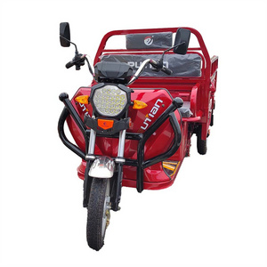 New Product Pedal Assist Trike Passenger Semiclosed Electric Pedicab Top Rear Axle Cargo Tricycle Auto-Rickshaw