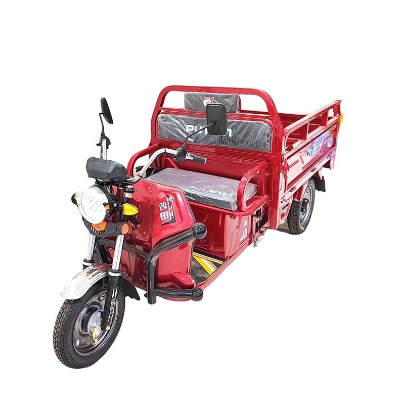 Factory Direct Sale Cheap Adult Cargo Tricycle Cycle Delivery Scooter Van Carla Bike Trailer E Cargotrike Electric Motorcycle