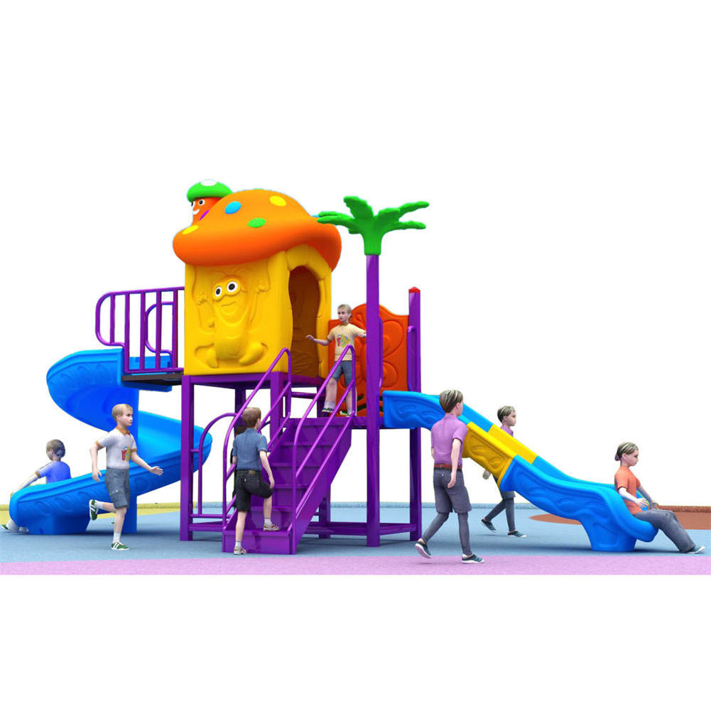 Kindergarten Cheap Multifunctional Playground Equipment Plastic Kid Play Children's Slide and Swing Set