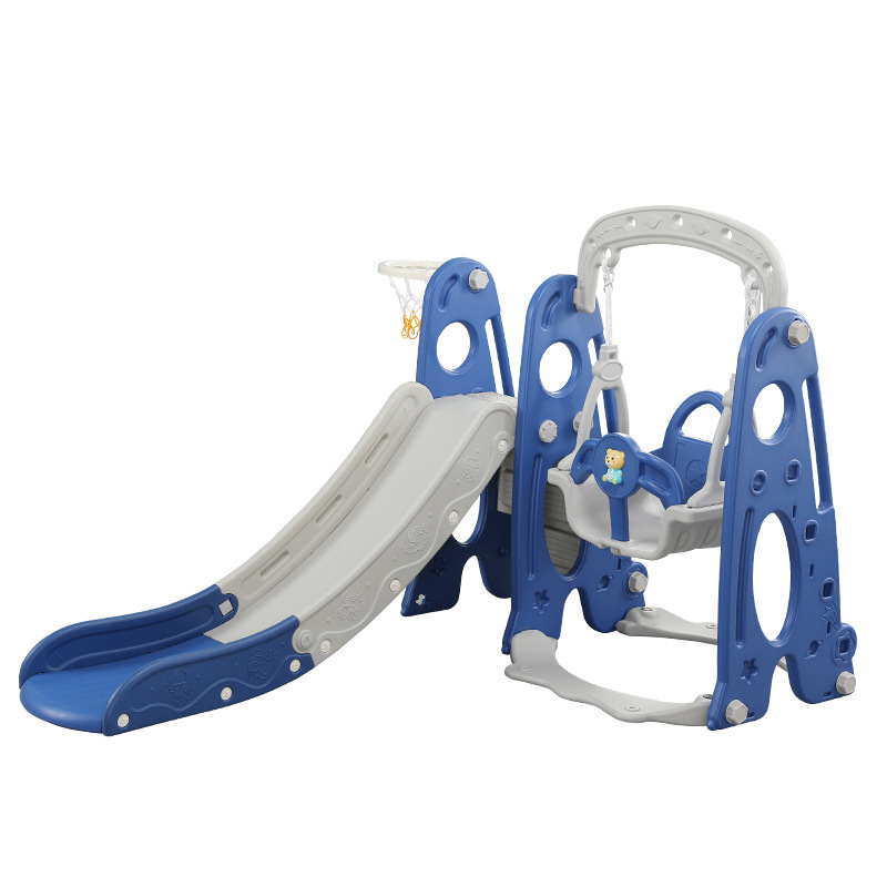 Factory Supply On Stock Indoor Plastic Slide Child Safe Anti-Drop Non-Slip Pedal Baby Slide and Swing Set