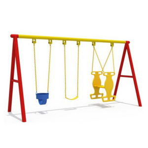 Best Sale Commercial Outdoor Theme Park Kids Swing Set, Garden Metal Swings for Children