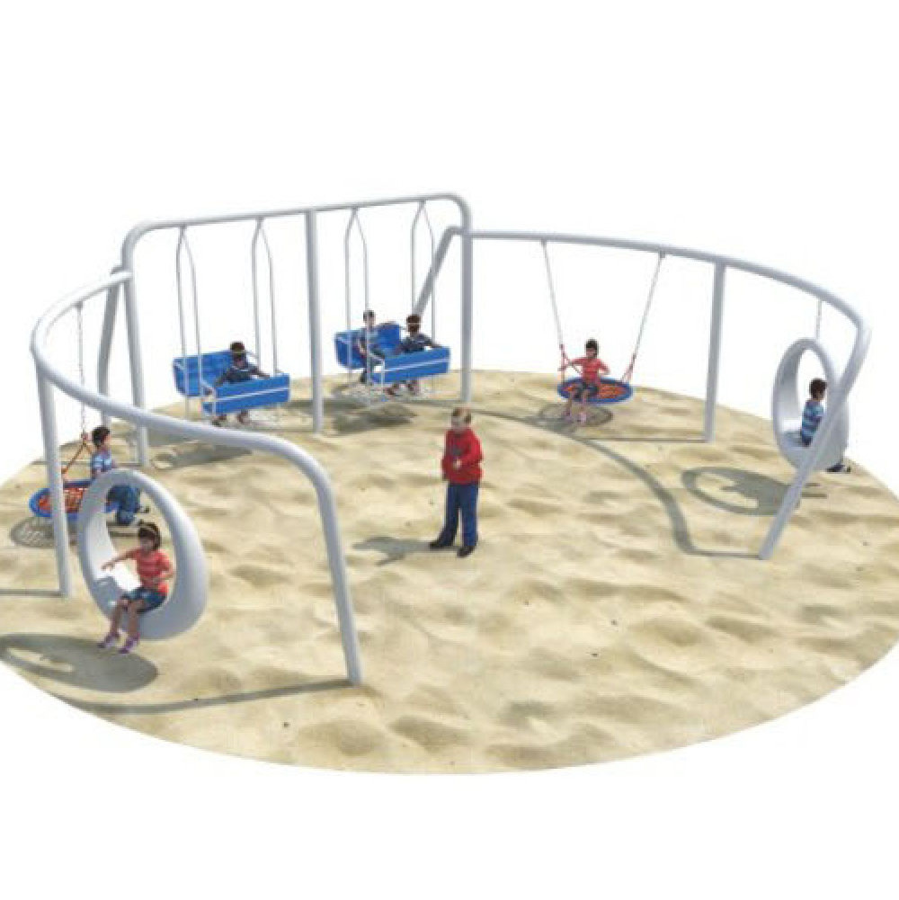 Children's Outdoor Large Amusement Facilities Park Fitness Equipment Outdoor Large Swing Set