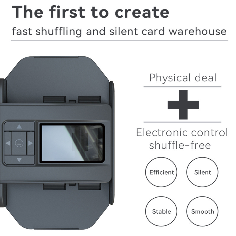 Automatic Card Dealer Machine Universal Playing Card Tool 360 Degree Rotating Card Shuffler for Home Portable Licensing Machine