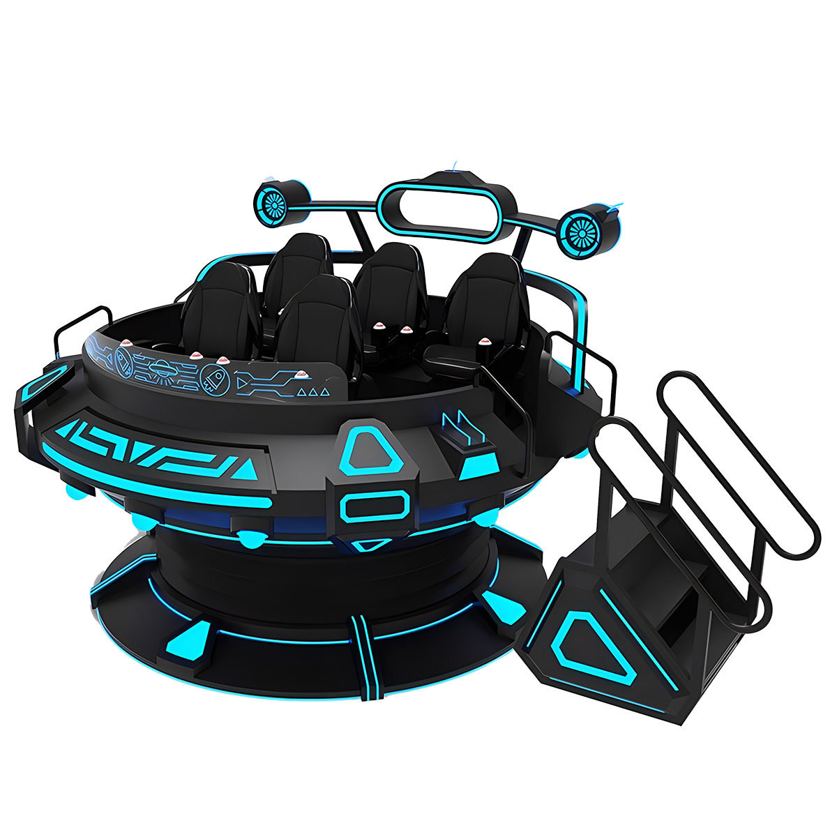 Virtual Reality 9D Magic UFO 5 players VR Simulator Indoor for VR Park Game Center