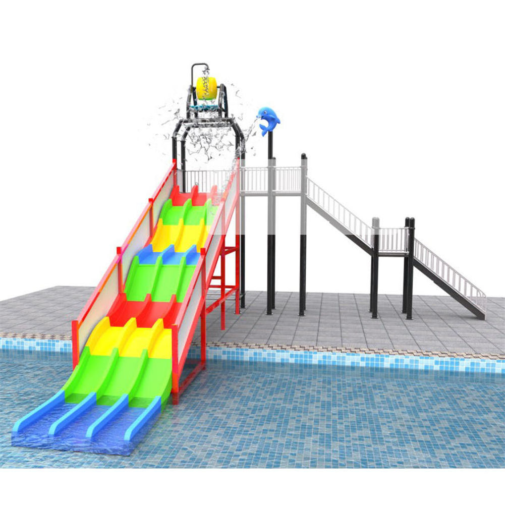 Hot Sales Water Park Equipment Fiberglass Juegos Para Ninos Swimming Pool Slides for Kids and Adults