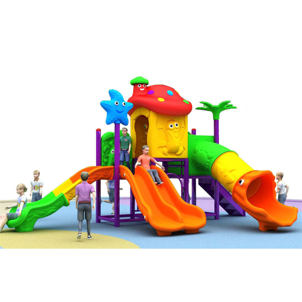 Kindergarten Cheap Multifunctional Playground Equipment Plastic Kid Play Children's Slide and Swing Set