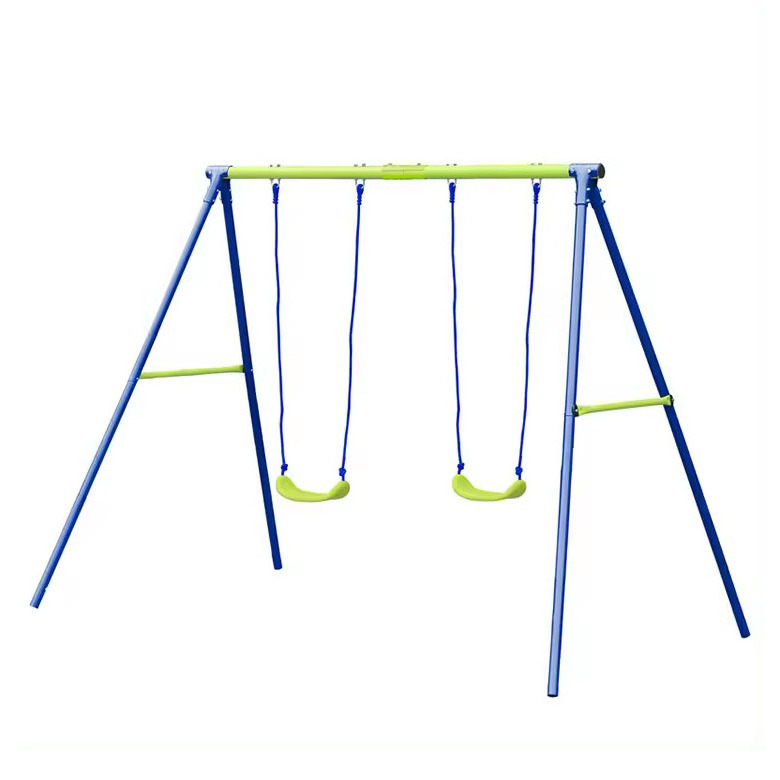 Children Garden Outdoor Metal Saucer Swing Set Belt Basketball Rim Commercial Outdoor Playground Swing With Slide