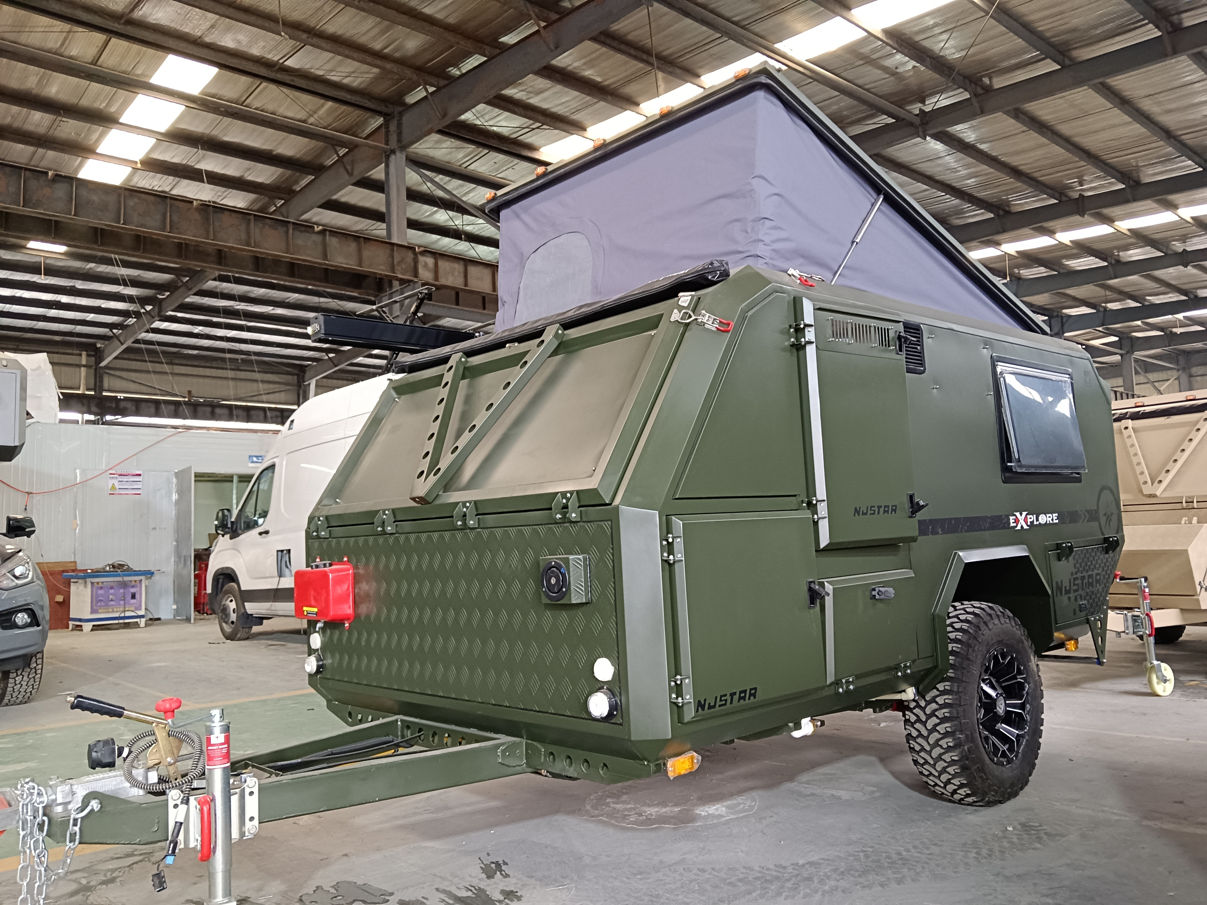 njstar rv factory direct sell highest quality small off road caravan travel camper trailer for cars