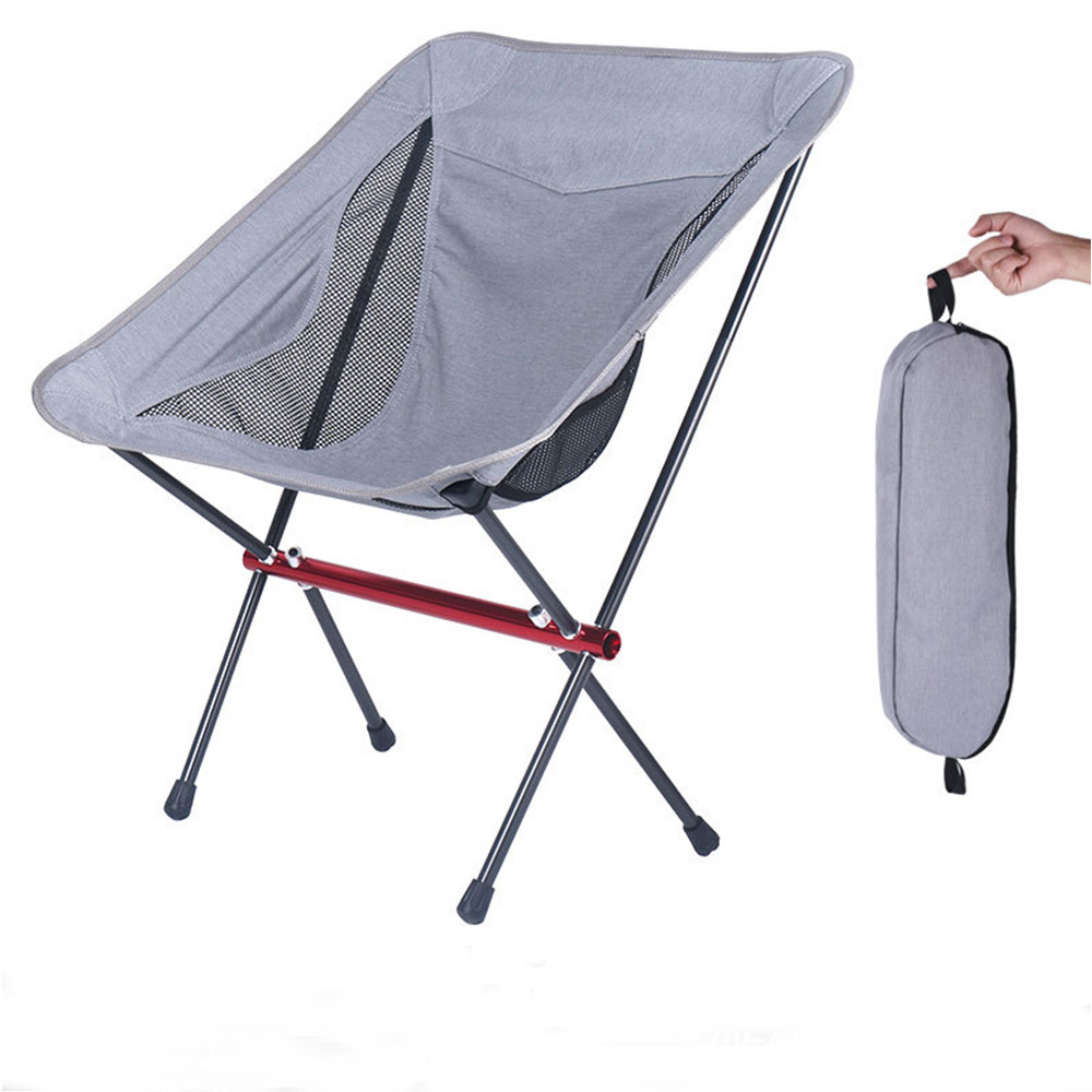 Njstar Hot Selling Custom Outdoor Ultralight Portable Folding Moon Camping Chair For Beach Hiking Picnic