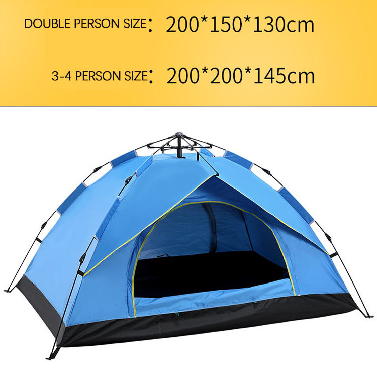 2020 Outdoor Waterproof Travel Tent 2 People Automatic Folding Camping Tent