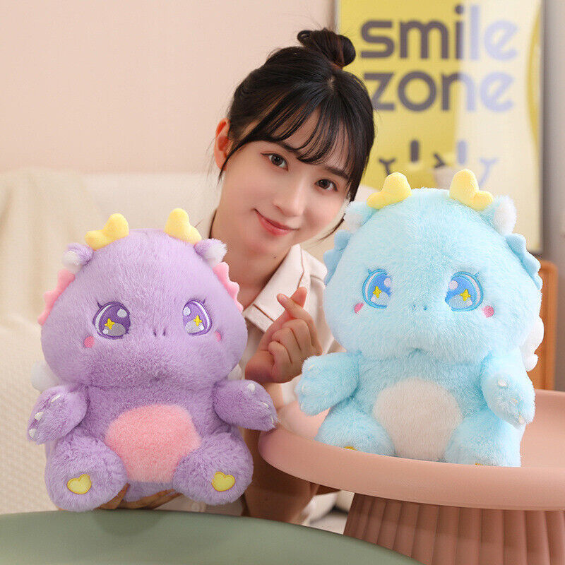 YangZhou Manufacturer Custom Cheap Kawaii Claw Machine Soft Stuffing Cute Dinosaur Doll Dragon Plush Figure Stuffed Animal Toys