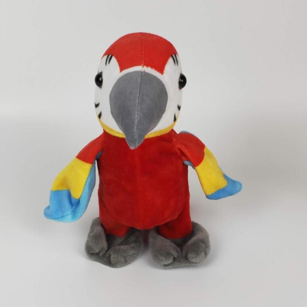 Animated talking back walking parrot plush toys plush electronic toy