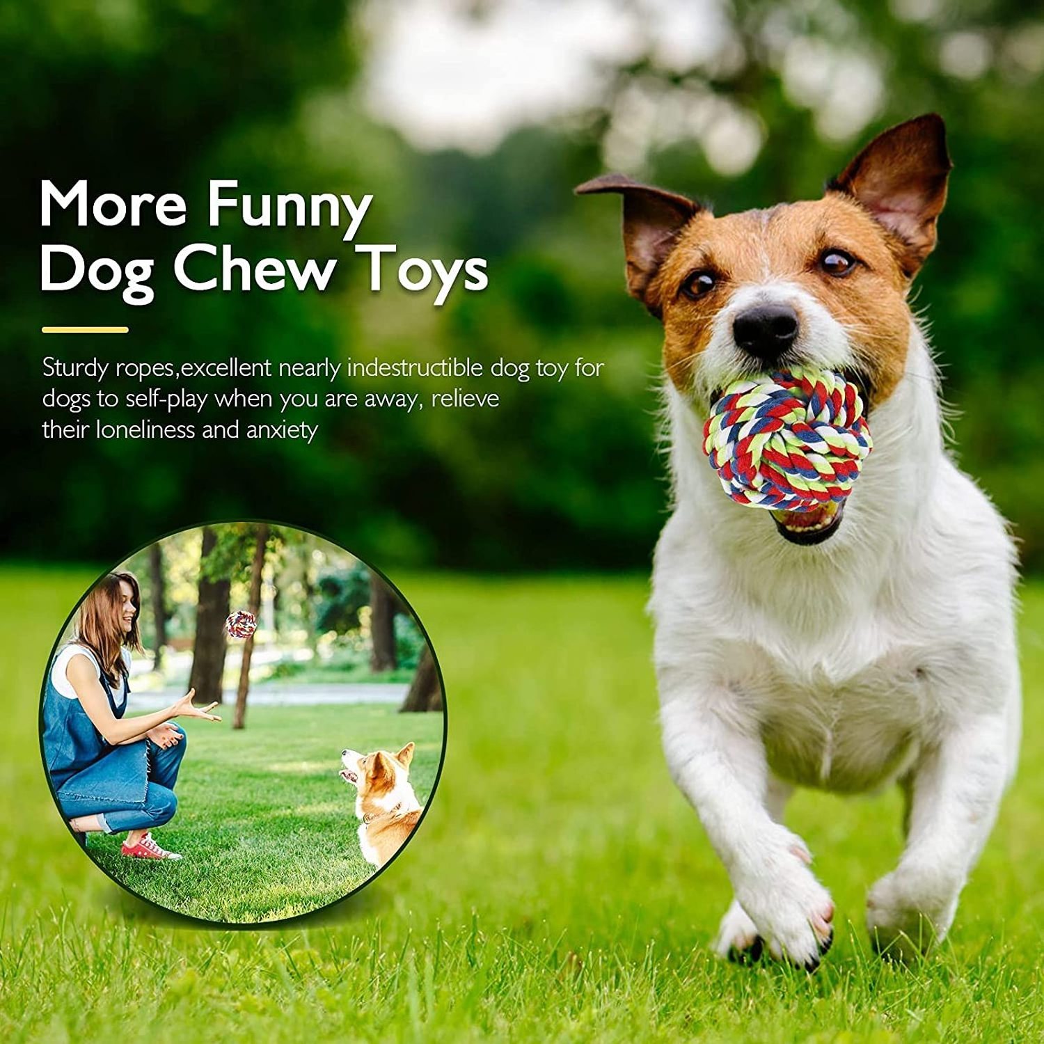 Pet Supplies Dog Rope Chew Toy Outdoor Training Fun Playing Cat Dogs Toys for Large Small Dog Durable Braided Rope Toy