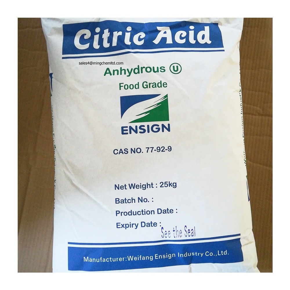 Ensign ttca jinhe citric acid seven star lemon star 25kg bag citric acid e330