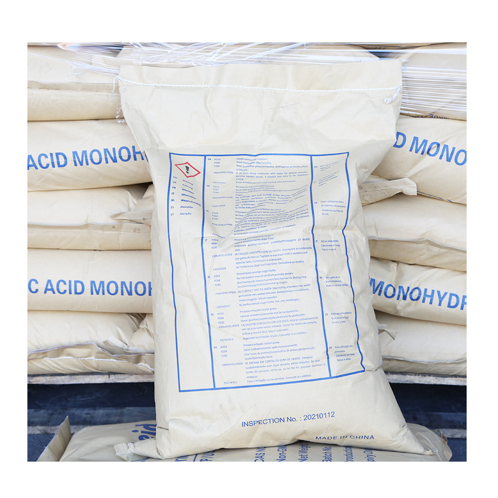 Factory price wholesale bulk food grade citric acid monohydrate price