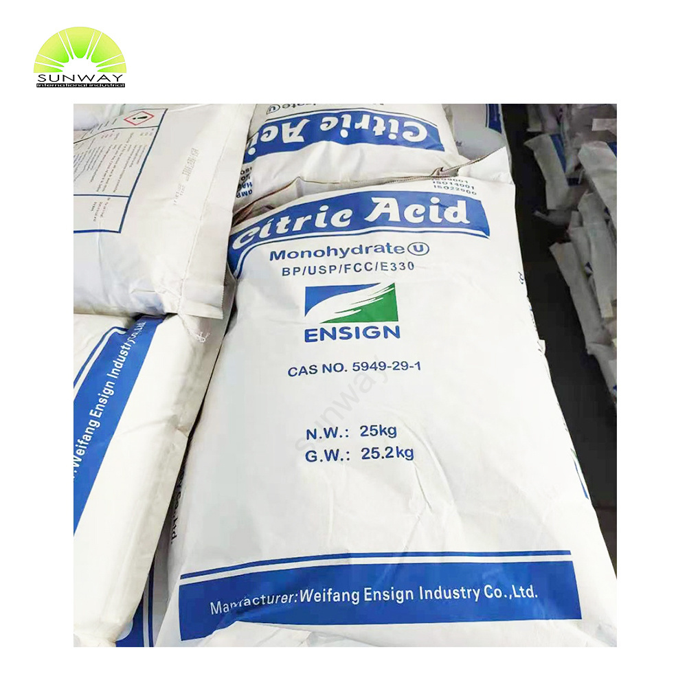 Factory price wholesale bulk food grade citric acid monohydrate price