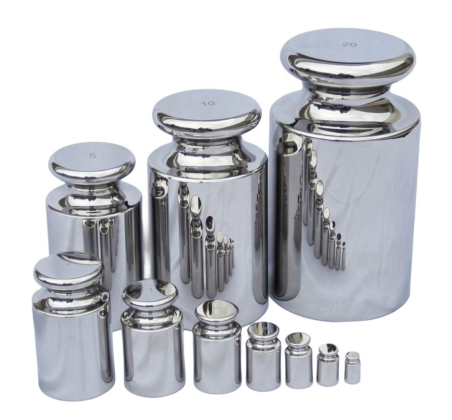 OIML E1 E2 F1 F2 M1 Class Stainless Steel 1mg-2kg Standard weights for calibration testing weight set