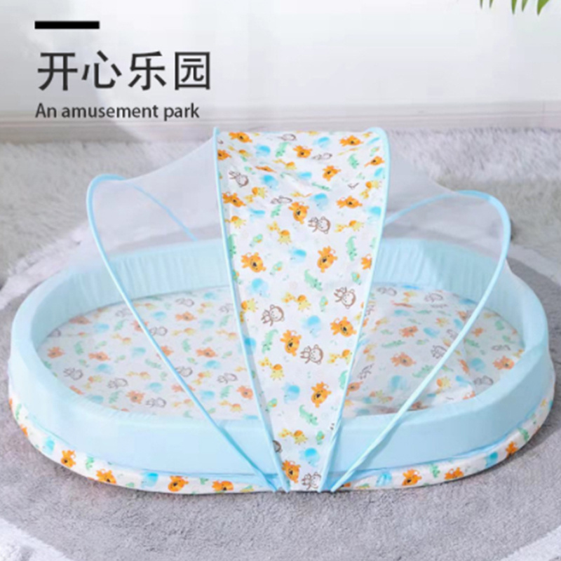 umbrella baby net with pillow cheap new style baby mosquito net hang with toys for children directly supplied by manufacturer