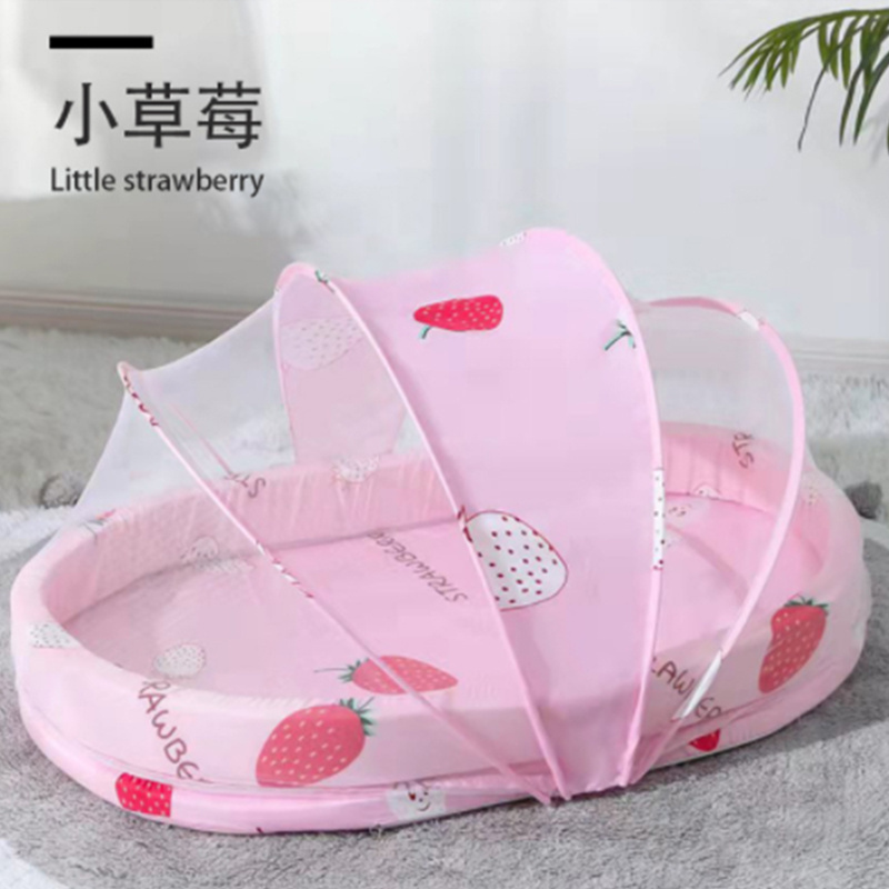 umbrella baby net with pillow cheap new style baby mosquito net hang with toys for children directly supplied by manufacturer