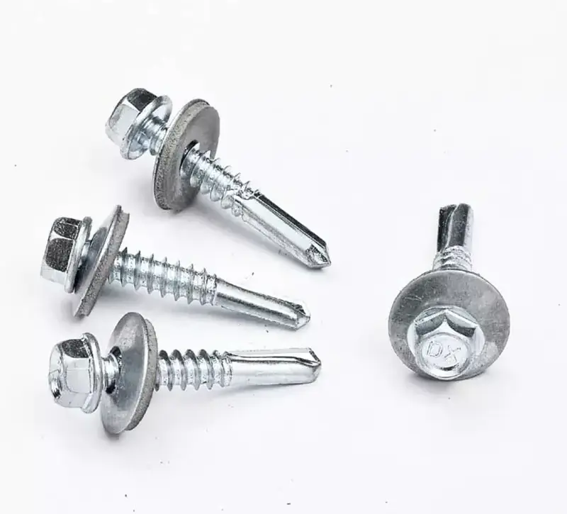 Tornillos Autoperforante Stainless Steel Patta Size 3.9 Hex Washer Head Galvanized 160 Self Drilling Tek Screws For Metal