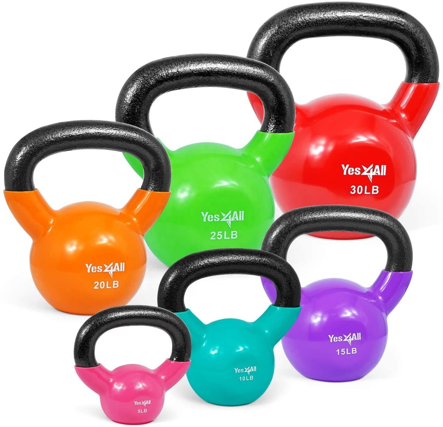 pvc high quality gym fitness strength bell handle 35 lb colorful soft weighted dropship dumb kettlebell